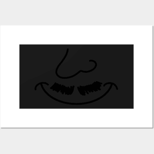 Happy Person Face Smiling Posters and Art